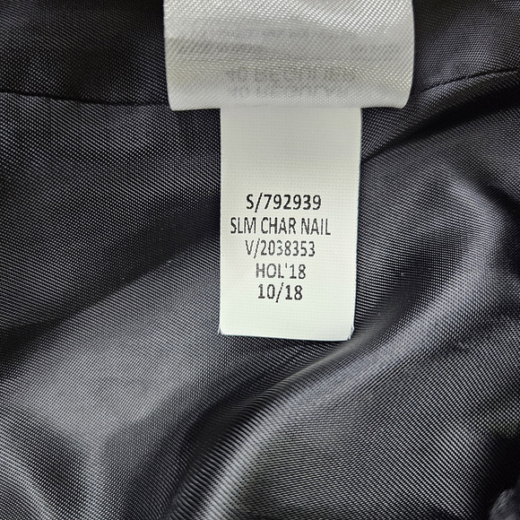 Banana Republic Mens Blazer Nailshead 40R Charcoal Gray 792939 Slim Suit Jacket - Picture 11 of 16